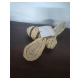 Handwoven Natural Straw Bee Ornament