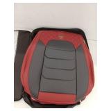 FLORICH Front Seat Car Seat Covers, Red And Black