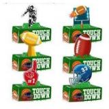 KARAQY Football Party Favor Boxes, 6 Pieces