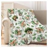 Forest Animals Blanket, Approximately 37x52