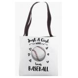 Just A Girl Who Loves Baseball Tote Bag