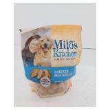 Milos Kitchen Chicken Meatballs Chewy Dog Treats - 18oz, BB 5/3/2025