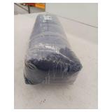 XeGe Faux Fur Bed Skirt with Velvet Platform, Navy Blue, Queen