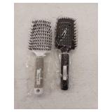 Performore Vented Boar Bristle Styling Brush, 2 Pack
