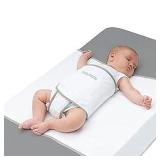 Baby Brezza Safe Sleep Swaddle Blanket for Crib Safety White