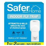 Safer Home Indoor Fly Trap Starter Kit (1 Plug-In Base + 1 Refill)