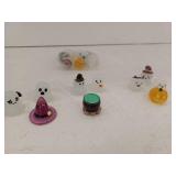 Halloween Mini Ghost and Witch plastic charms Set (total of 20)