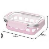 Ello Duraglass Food Storage Container Pink