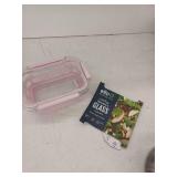 Ello Duraglass Food Storage Container Pink