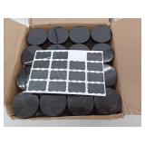 16oz Clear Plastic Storage Containers with Black Lids- Pack of 16