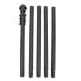 Sectional Black Steel Flag Pole Kit