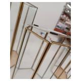 Modern Glass Hurricane Lantern Set 3 set