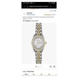 Armitron Womens Crystal Two-Tone Watch