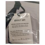 Cotton Gauze Queen/Full Quilt Set with Shams
