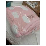 Pink Cloud Pattern Daycare Nap Mat