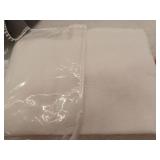 CASA White Linen Grommet Sheer Curtain Panel 72 Inches Long