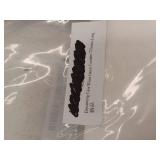 CASA White Linen Grommet Sheer Curtain Panel 72 Inches Long