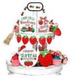 10 Pcs Summer Tiered Tray Decor