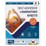 Self Stick Laminating Sheets 8.5 x 11 Inches