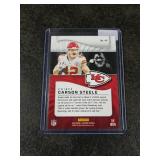 2024 Panini Illusions Football Carson Steele Kansas City Chiefs Card