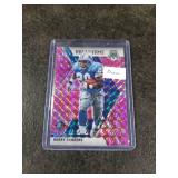 2020 Panini Mosaic Football Prizm Hall of Fame Barry Sanders Detroit Lions Card
