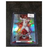 2022 Panini Mosaic Football Silver Prizm Len Dawson Kansas City Chiefs Card