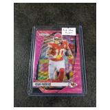2024 Panini Prizm Football Pink Wave Prizm Isiah Pacheco Kansas City Chiefs Card