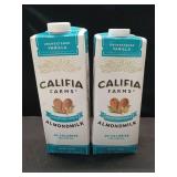 2 pk Califia Farms Unsweetened Vanilla Almond Milk 32 Fluid Ounces