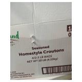 Highland Market Homestyle Seasoned Croutons 2.5 LB Bag (NO VISIBLE EXP DATE)