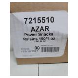 Azar Nut Company Power Snack Raisins, 1-Ounce Bags, 150 Count (Packaging May Vary)