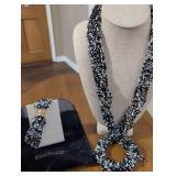 Joan Rivers Classics Twisted Beaded Necklace and matching bracelet