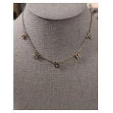 Dainty Letter Charm Chain Necklace - Adore