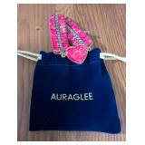 Pink Turquoise Heart Bracelet by Auraglee