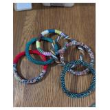 Handcrafted Beaded Roll-On Bracelets Set