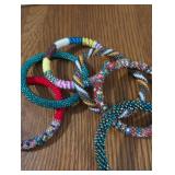 Handcrafted Beaded Roll-On Bracelets Set
