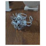 Handcrafted Wire Wrapped Silver Cuff Bracelet