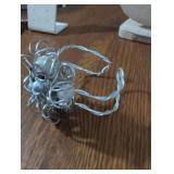 Handcrafted Wire Wrapped Silver Cuff Bracelet