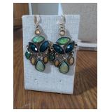 Art Deco Style Opal and Crystal Jewelry Set