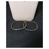 Native American Sterling Silver and Stone Inlay Jewelry Set