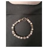 Modern Jewelry Set with Interlocking Circles Necklace and Beaded Bracelets