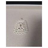 Decorative Owl Pendant and Lace-Style Charm Set