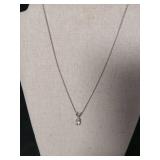 Crystal Drop Pendant & Chain Link Earrings Set