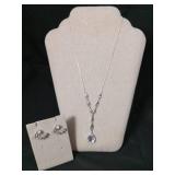 Elegant Crystal Drop Jewelry Set