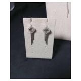 Art Deco Style Crystal Clover Jewelry Set