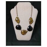Tiger Print Statement Necklace