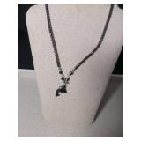 Hematite Dolphin Necklace and Bracelet Set