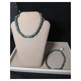 Handcrafted Turquoise Glass Bead Necklaces