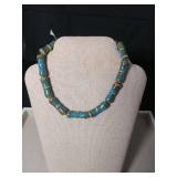 Handcrafted Turquoise Glass Bead Necklaces