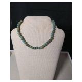 Handcrafted Turquoise Glass Bead Necklaces