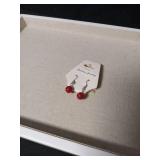 Fashion Jewelry Earring Collection - Red, Blue and Gray Beaded Set